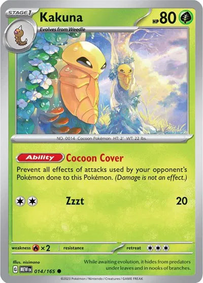 Kakuna SV: 151 Common • 014/165 Reverse Holofoil