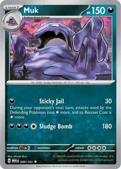 Muk SV: 151 Uncommon • 089/165 Reverse Holofoil