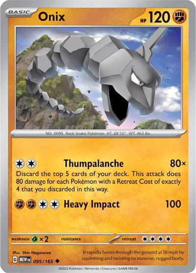 Onix SV: 151 Uncommon • 095/165 Reverse Holofoil