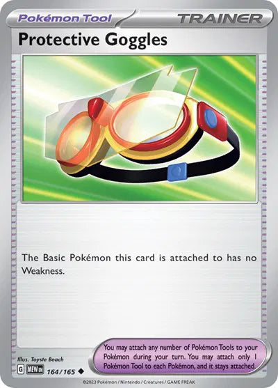 Protective Goggles SV: 151 Uncommon • 164/165 Reverse Holofoil