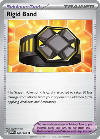 Rigid Band SV: 151 Uncommon • 165/165 Reverse Holofoil