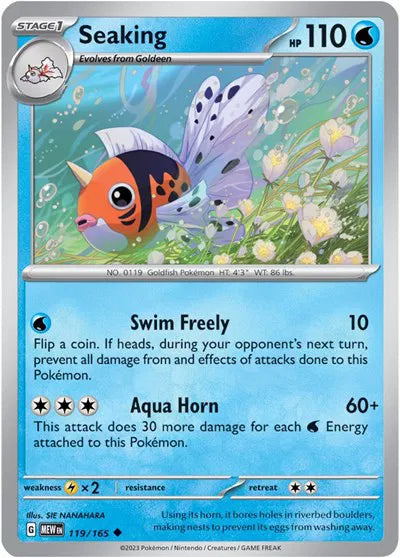 Seaking SV: 151 Uncommon • 119/165 Reverse Holofoil